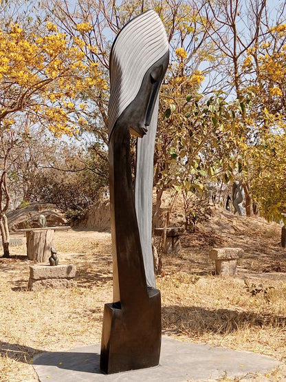 Graduation Day - Stone Sculpture Made of Springstone by Sydney Majengwa | Zimbabwe