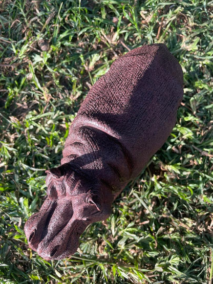 Happy Hippo - Wooden Sculpture Made of Ironwood by Ntokozo Patson Sibanda | Zimbabwe