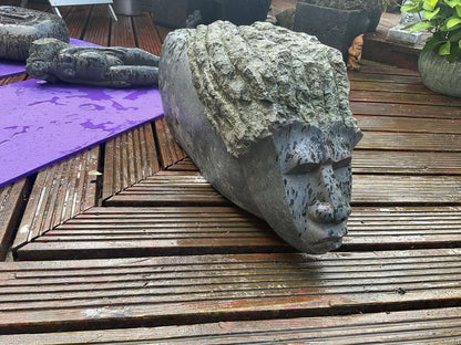 The Prince - Stone Sculpture Made of Leopard Rock by Bakari Manzi | Zimbabwe