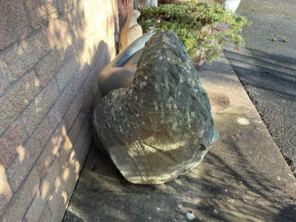 Pregnant Woman - Stone Sculpture Made of Serpentine Stone by Staycot Tahwa | Zimbabwe