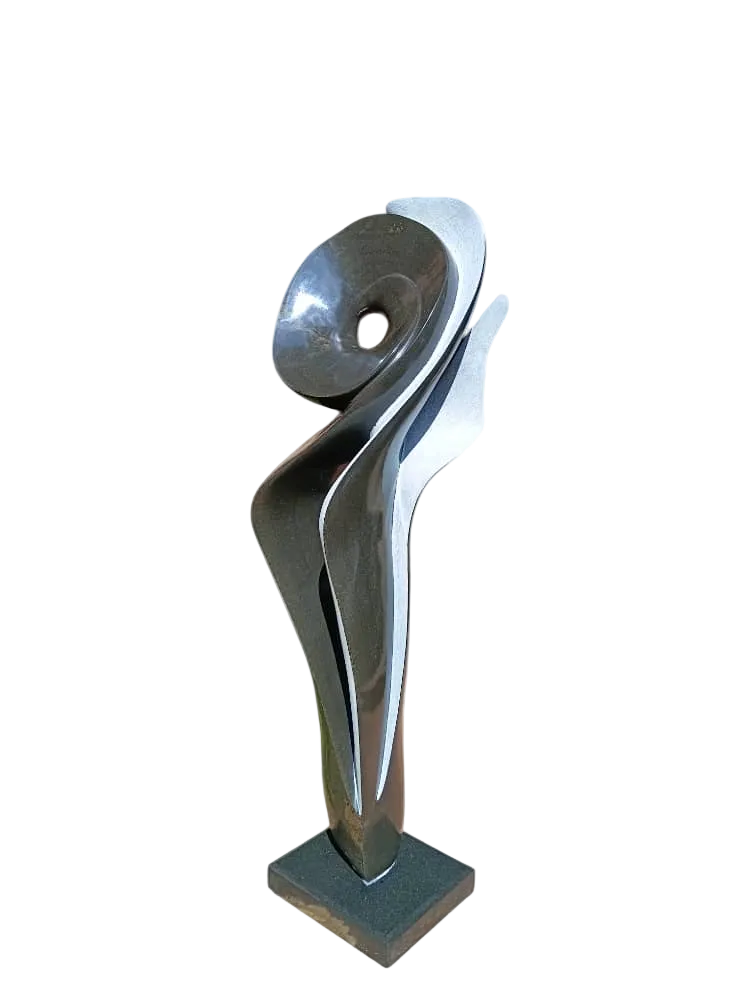 Imagination - Stone Sculpture Made of Springstone by Tawanda Mashaya | Zimbabwe