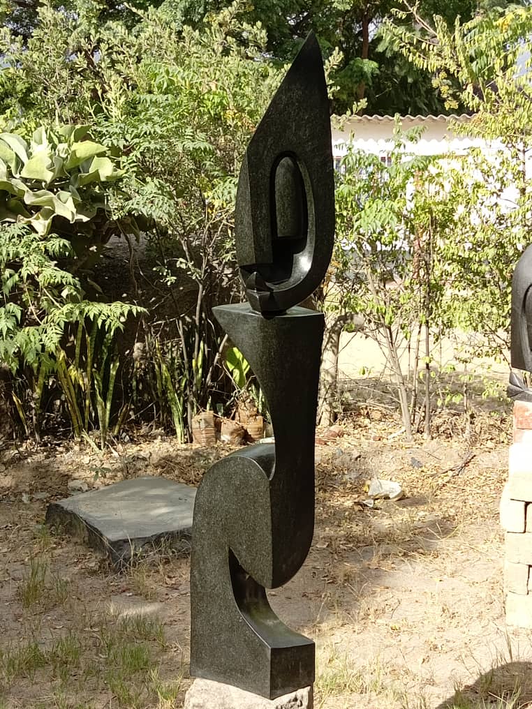 Dignified Woman - Stone Sculpture Made of Springstone by Isaac Choloka | Zimbabwe