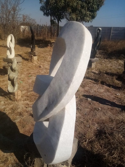 Love Bond - Stone Sculpture Made of Dolomite by Pheoleen Gandari | Zimbabwe