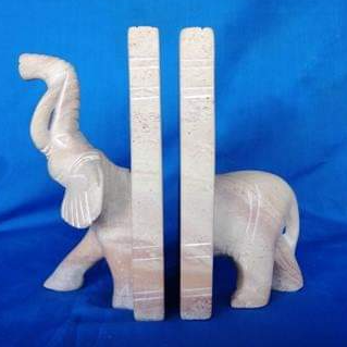 Bookends -  Made of Soap Stone by Fred Anchao | Kenya