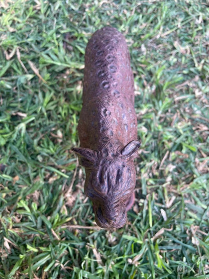 Male Leopard In Search of Female Partner - Wooden Sculpture Made of Ironwood by Ntokozo Patson Sibanda | Zimbabwe