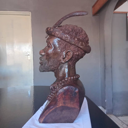 Village Elder - Wooden Sculpture Made of Ironwood by Ntokozo Patson Sibanda | Zimbabwe