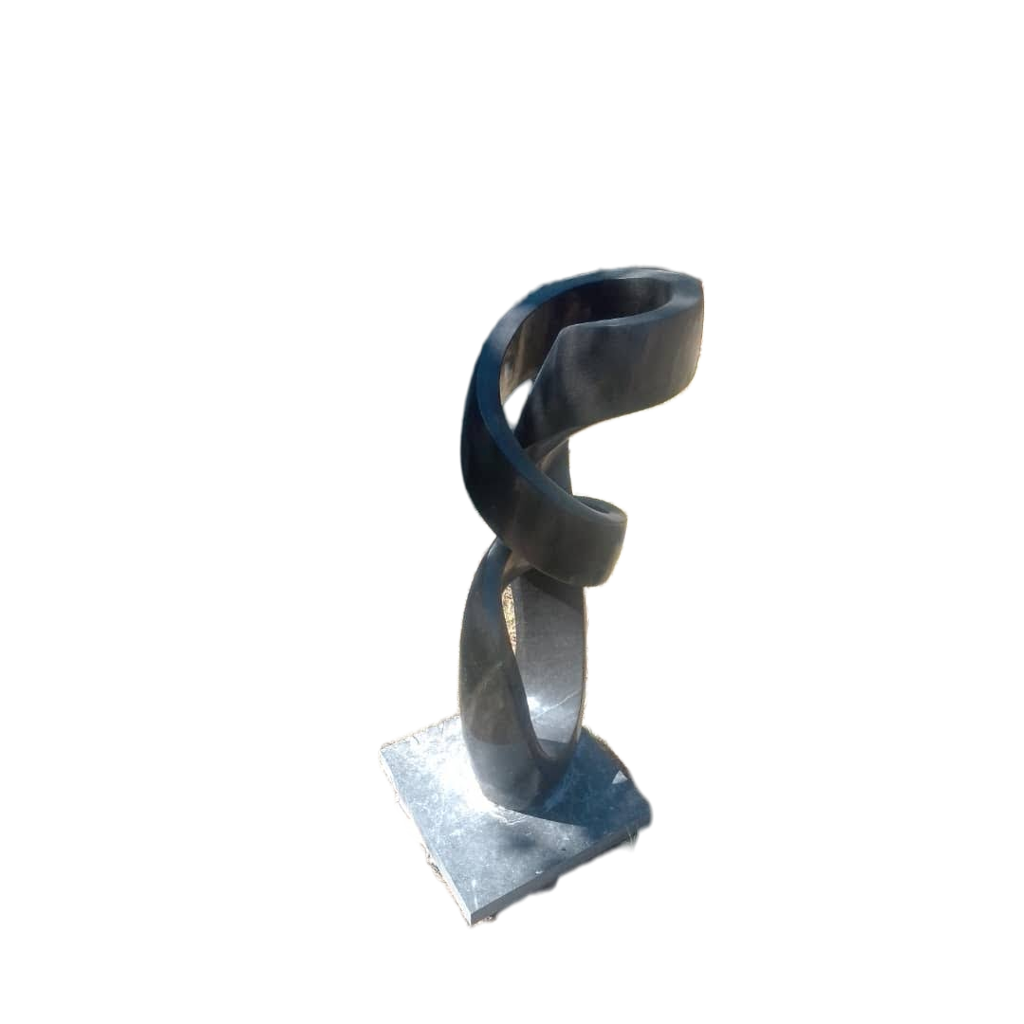 Model(Abstract) - Stone Sculpture Made of Springstone by Marshall Mangwere | Zimbabwe