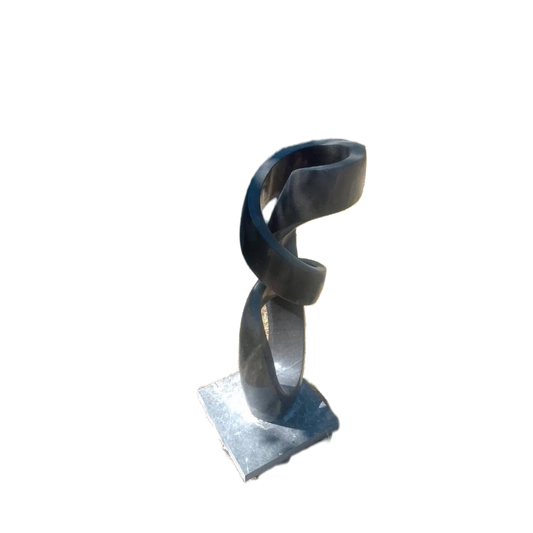 Model(Abstract) - Stone Sculpture Made of Springstone by Marshall Mangwere | Zimbabwe