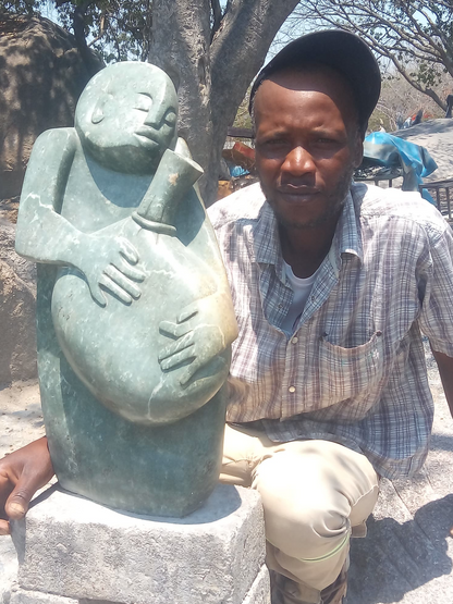 Treasure Trove - Stone Sculpture Made of Opal Stone by Melody Fombe | Zimbabwe