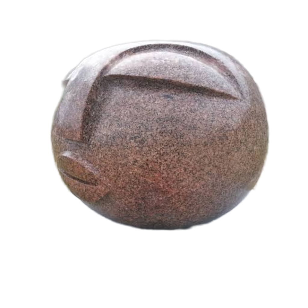 Inner Reflection - Stone Sculpture Made of Granite Stone by Addington Nyasoka | Zimbabwe