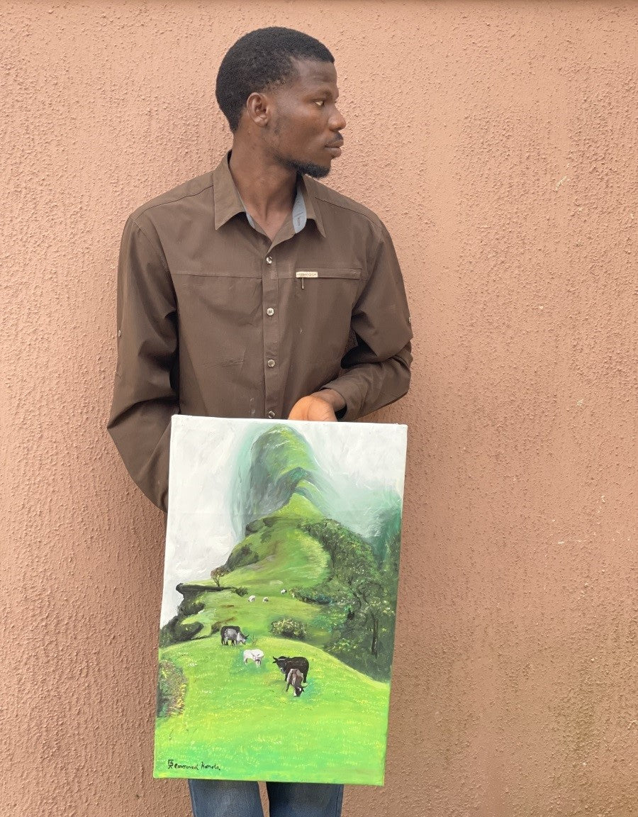 Gembu - An Oil Painting by Emmanuel Ghani Kamata | Nigeria