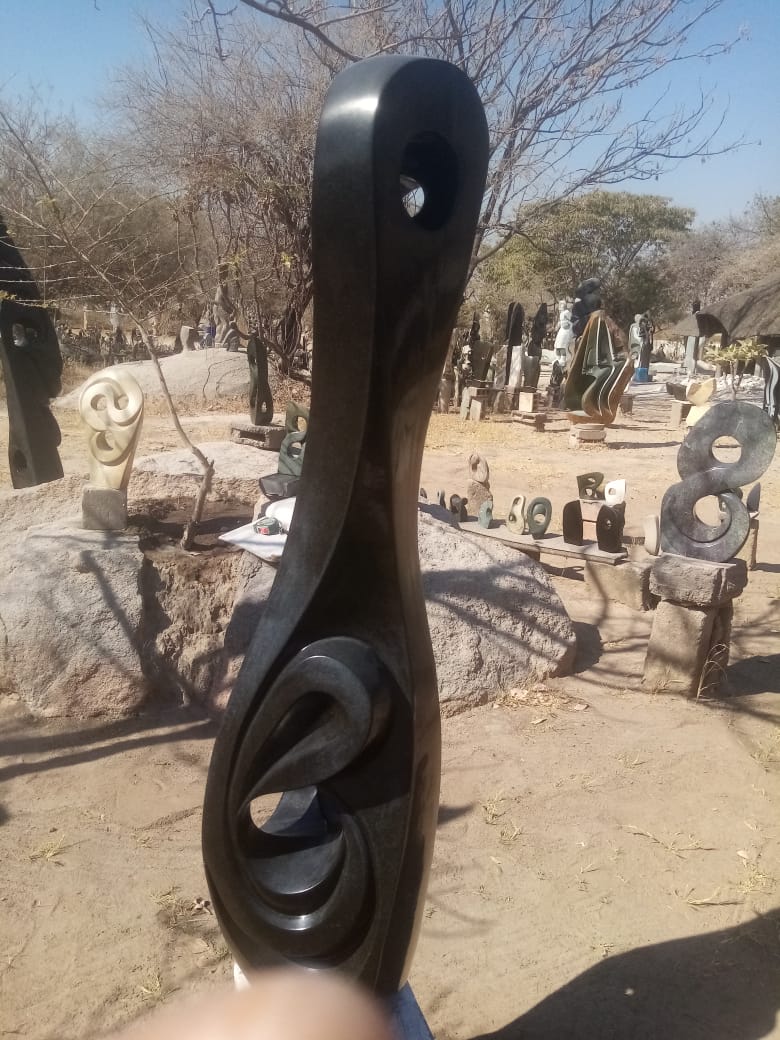 Owl Kingdom - Stone Sculpture Made of Springstone by Antony Masamba | Zimbabwe
