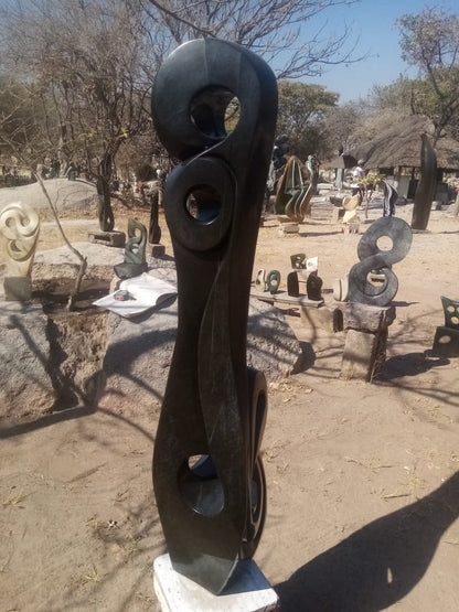 Owl Kingdom - Stone Sculpture Made of Springstone by Antony Masamba | Zimbabwe