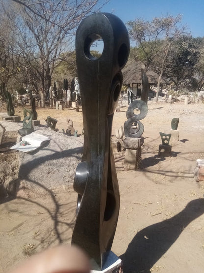 Owl Kingdom - Stone Sculpture Made of Springstone by Antony Masamba | Zimbabwe