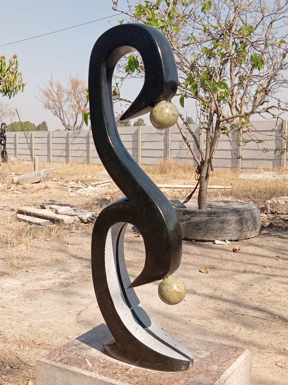 Prayer Warriors - Stone Sculpture Made of Springstone by Graham Rugoyi | Zimbabwe