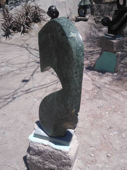 Teaching Goodness - Stone Sculpture Made of Opal Stone by Blessing Mitorozo | Zimbabwe