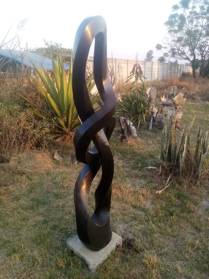 Silent Strength - Stone Sculpture Made of Springstone by Blessng Mutukwa | Zimbabwe
