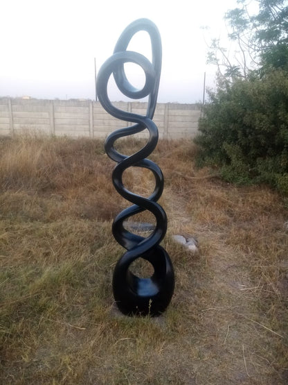 Whispers of the Past - Stone Sculpture Made of Springstone by Livingstone Matambo | Zimbabwe