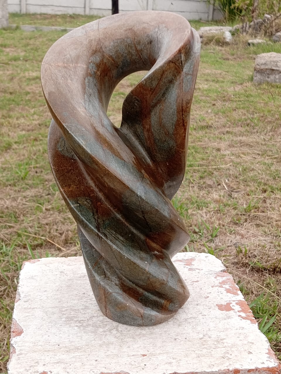 Whirlwind - Stone Sculpture Made of Serpentine Rock by Remembrance Chikuruwo| Zimbabwe