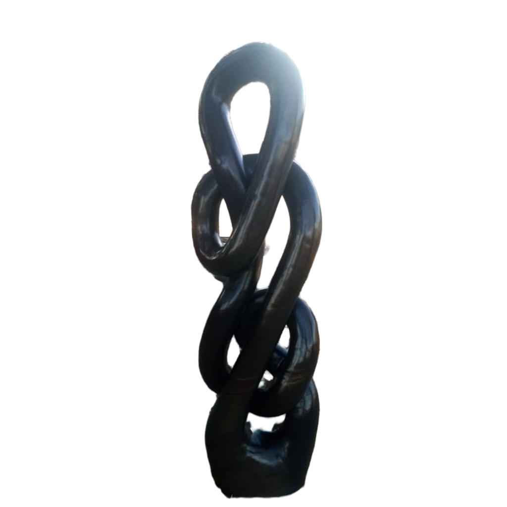 Reminiscing - Stone Sculpture Made of Springstone by Takavira Taruvinga | Zimbabwe