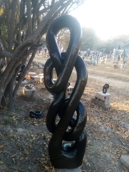 Reminiscing - Stone Sculpture Made of Springstone by Takavira Taruvinga | Zimbabwe