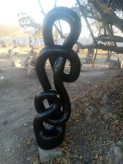 Reminiscing - Stone Sculpture Made of Springstone by Takavira Taruvinga | Zimbabwe