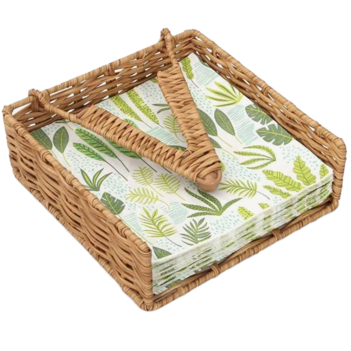 Napkin Holders - Woven from  Hyacinth Papyrus & Wire By George Abongo | Kenya