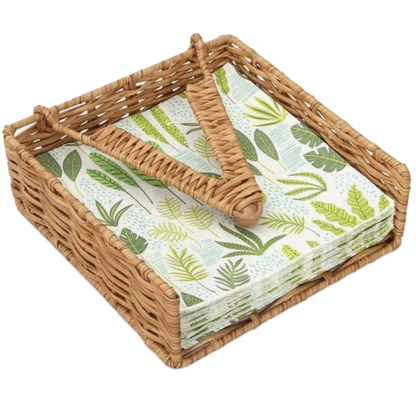 Napkin Holders - Woven from  Hyacinth Papyrus & Wire By George Abongo | Kenya