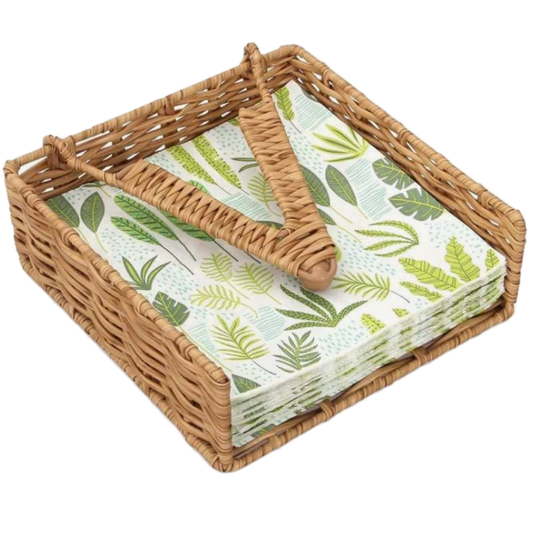 Napkin Holders - Woven from  Hyacinth Papyrus & Wire By George Abongo | Kenya