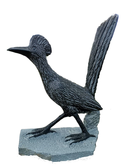 Road Runner - Stone Sculpture Made of Springstone by Shepherd Deve | Zimbabwe