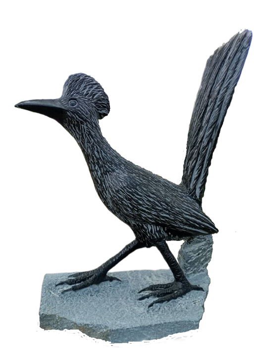 Road Runner - Stone Sculpture Made of Springstone by Shepherd Deve | Zimbabwe