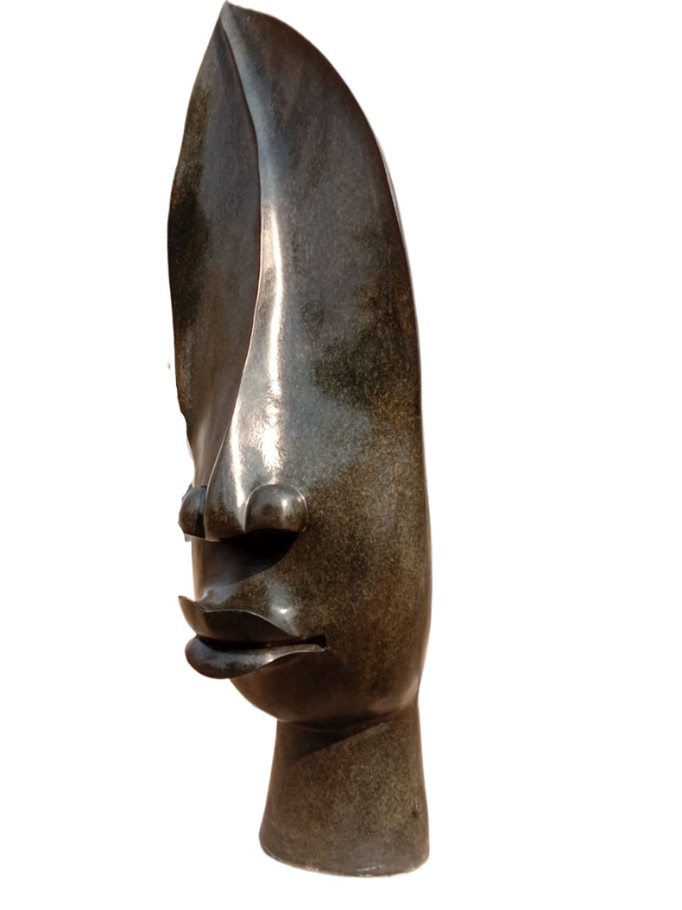 Sharp Head - Stone Sculpture Made of Springstone by Ed Seda | Zimbabwe