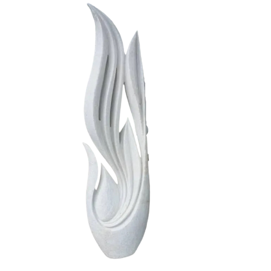 Silent Therapy - Stone Sculpture Made of Dolomite by Owen Mlungisi | Zimbabwe