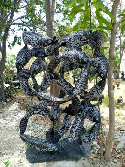 Spirit of the Sea - Stone Sculpture Made of Springstone by Shepherd Deve | Zimbabwe