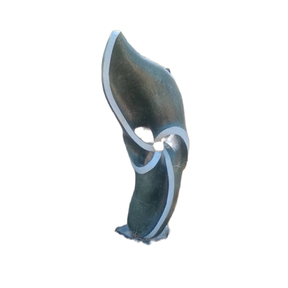 Focul Point - Stone Sculpture Made of Springstone by Davis Sibanda | Zimbabwe