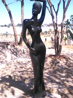 Model - Stone Sculpture Made of Springstone by Sydney Majengwa | Zimbabwe