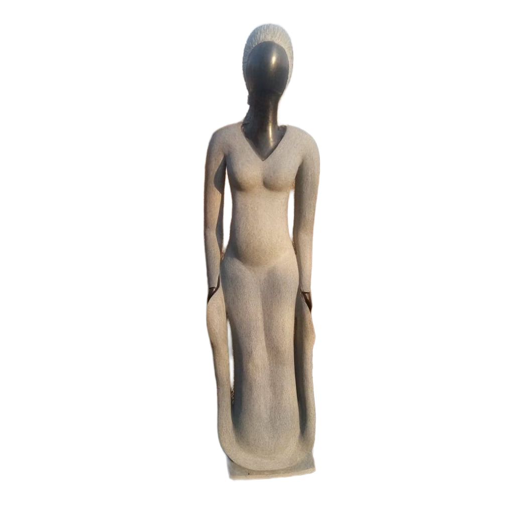 The Model - Stone Sculpture Made of Leopard Rock by Samson Mukohwa | Zimbabwe