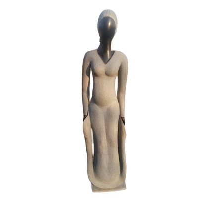 The Model - Stone Sculpture Made of Leopard Rock by Samson Mukohwa | Zimbabwe