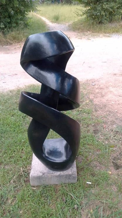 Unbreakable Bond - Stone Sculpture Made of Springstone by Tonderai Sowa| Zimbabwe