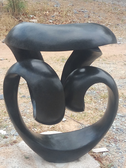 Rising Through Change - Stone Sculpture Made of Springstone by Tonderai Sowa | Zimbabwe