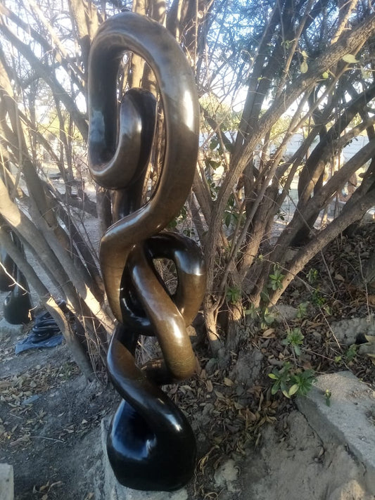 Unforgettable Journey - Stone Sculpture Made of Springstone by Takavira Taruvinga | Zimbabwe