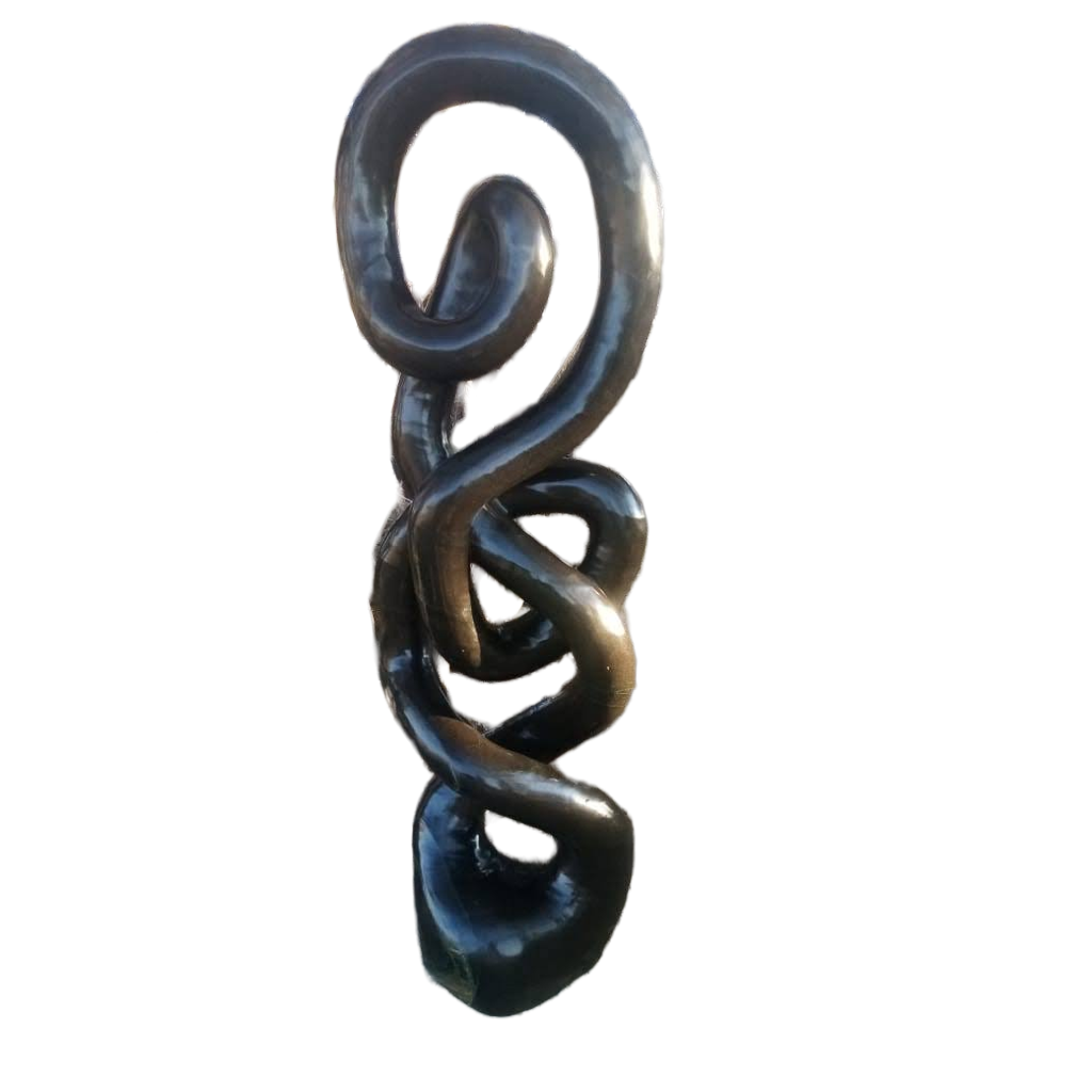 Unforgettable Journey - Stone Sculpture Made of Springstone by Takavira Taruvinga | Zimbabwe