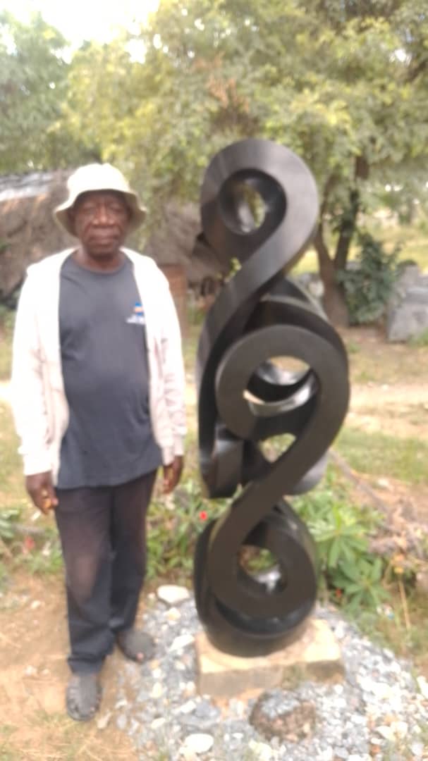 Twist of the Tide - Stone Sculpture Made of Springstone by Paul Masvikeni | Zimbabwe