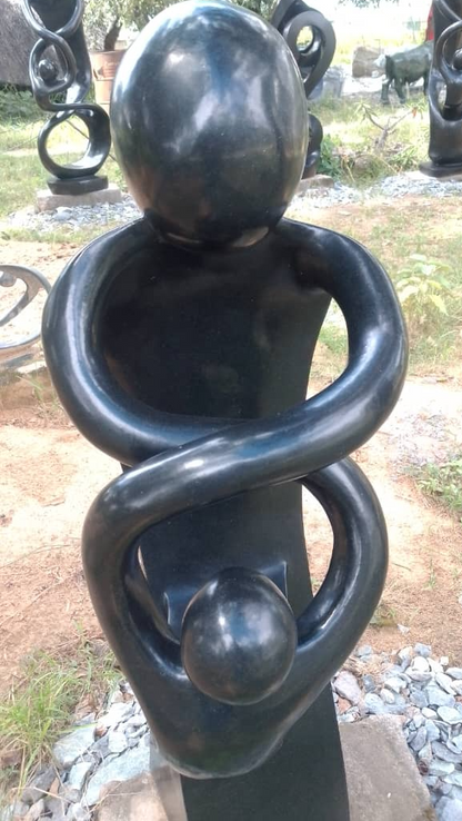 Welcome My Child - Stone Sculpture Made of Springstone by Paul Masvikeni| Zimbabwe