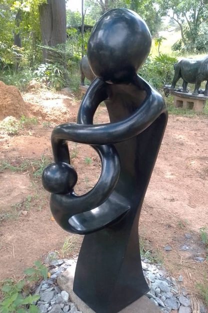 Welcome My Child - Stone Sculpture Made of Springstone by Paul Masvikeni| Zimbabwe