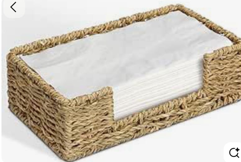 Napkin Holders - Woven from  Hyacinth Papyrus & Wire By George Abongo | Kenya