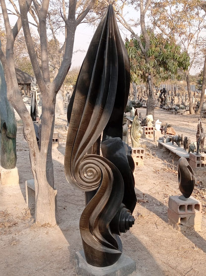 Different Opinions - Stone Sculpture Made of Springstone by Itai Mupumha | Zimbabwe