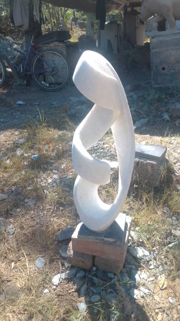 Whirlwind - Stone Sculpture Made of Dolomite by Marshall Mangwere | Zimbabwe