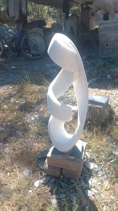Whirlwind - Stone Sculpture Made of Dolomite by Marshall Mangwere | Zimbabwe