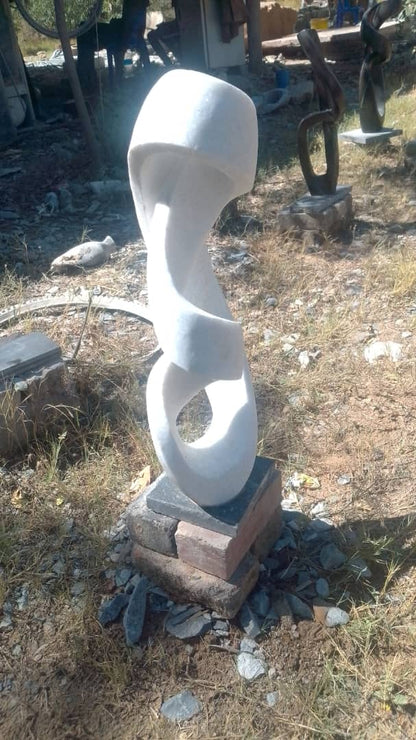 Whirlwind - Stone Sculpture Made of Dolomite by Marshall Mangwere | Zimbabwe